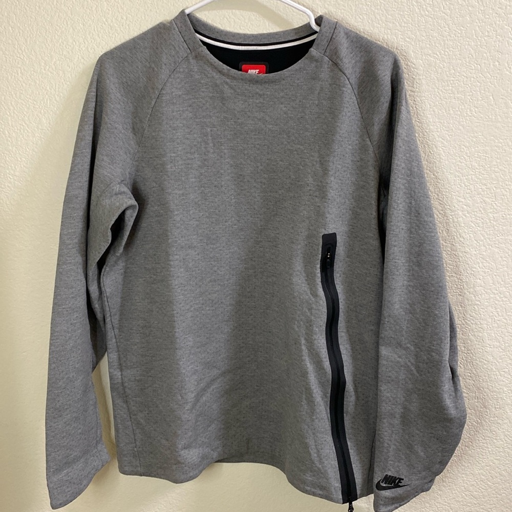 Nike Performance Sweater‎ Grey Side Zipper For Air And Pocket